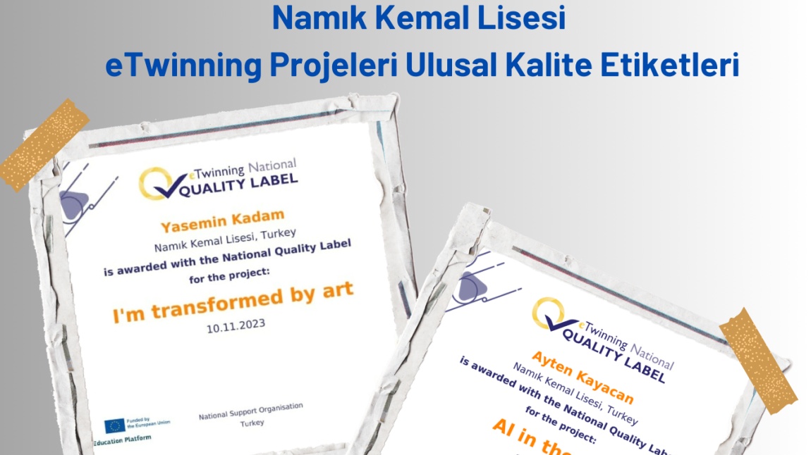 Dört Projemiz Ulusal Kalite Etiketi ile Ödüllendirildi